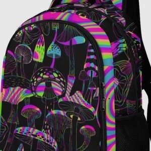 Colorful Mushroom Pattern Backpack